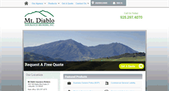 Desktop Screenshot of mtdiabloinsurance.com